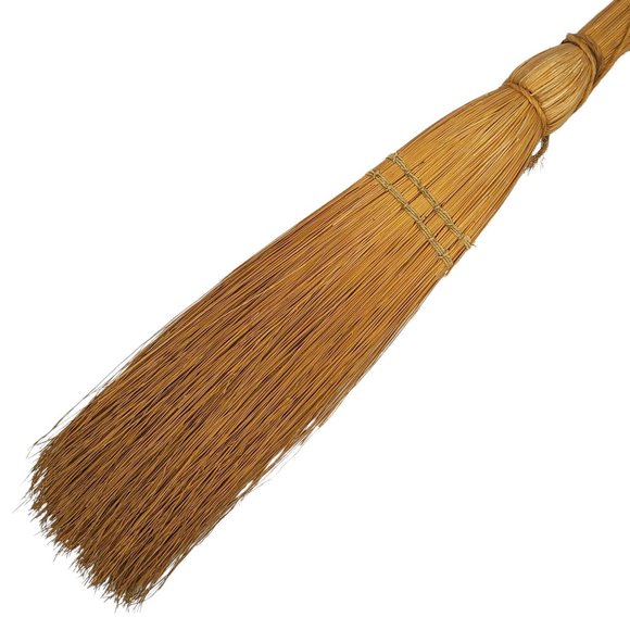Vintage Handmade Straw Fireplace Hearth Broom Primitive Country Farmhouse Rustic - Picture 4 of 10